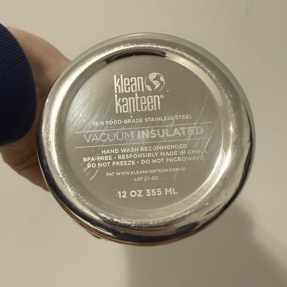 Klean Kanteen Stainless Steel Travel Mug - Silver - Picture 8 of 8